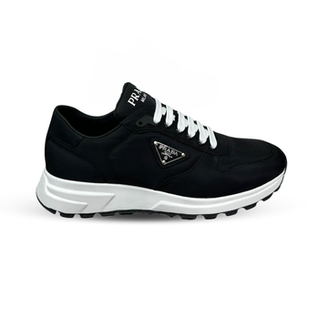 Prada PRAX 01 Nubuck & Re-Nylon Sneakers – Black/White (2EE390 3LBA F0967, Men’s)