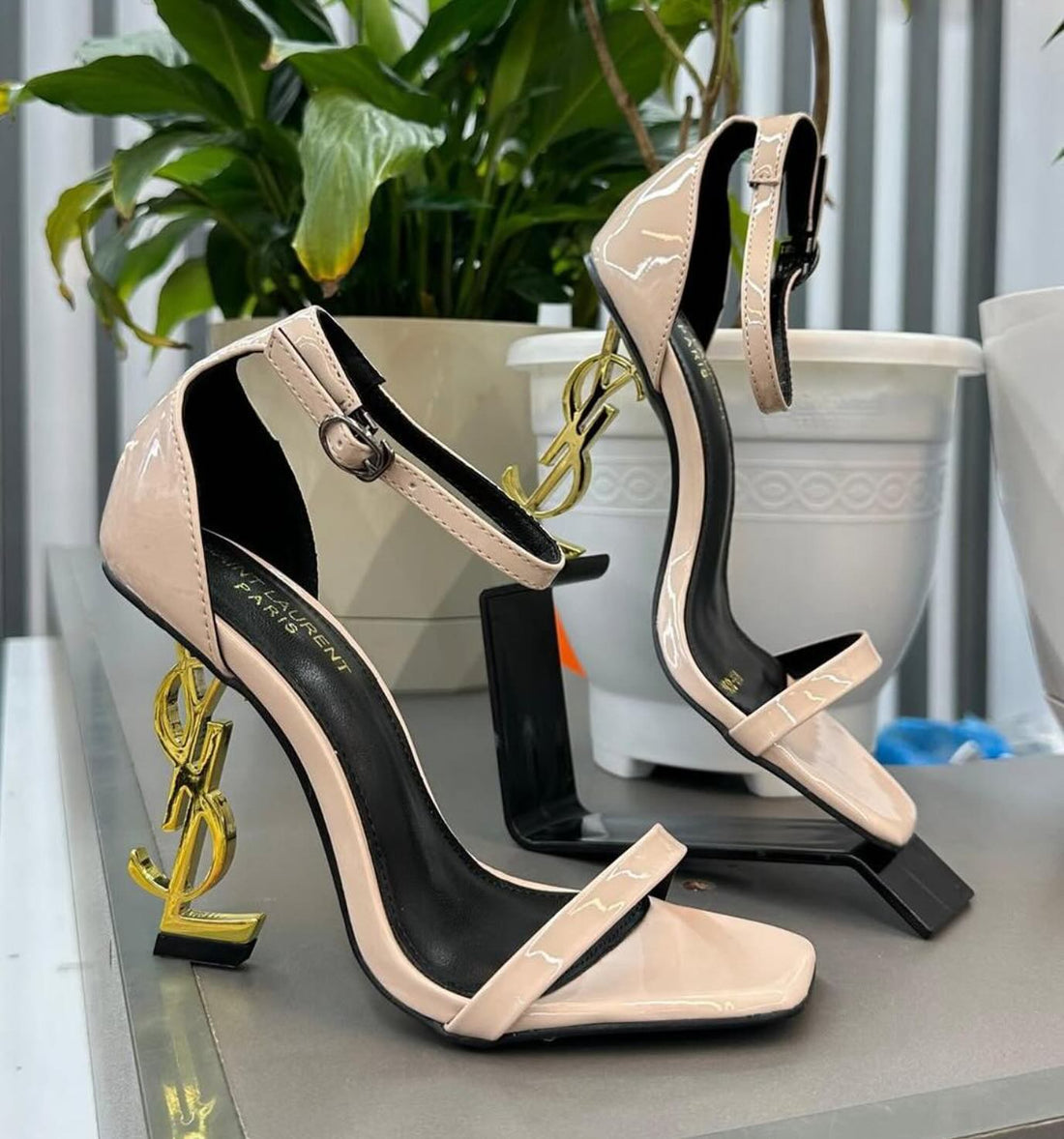 Saint Laurent Beige Opyum Sandal