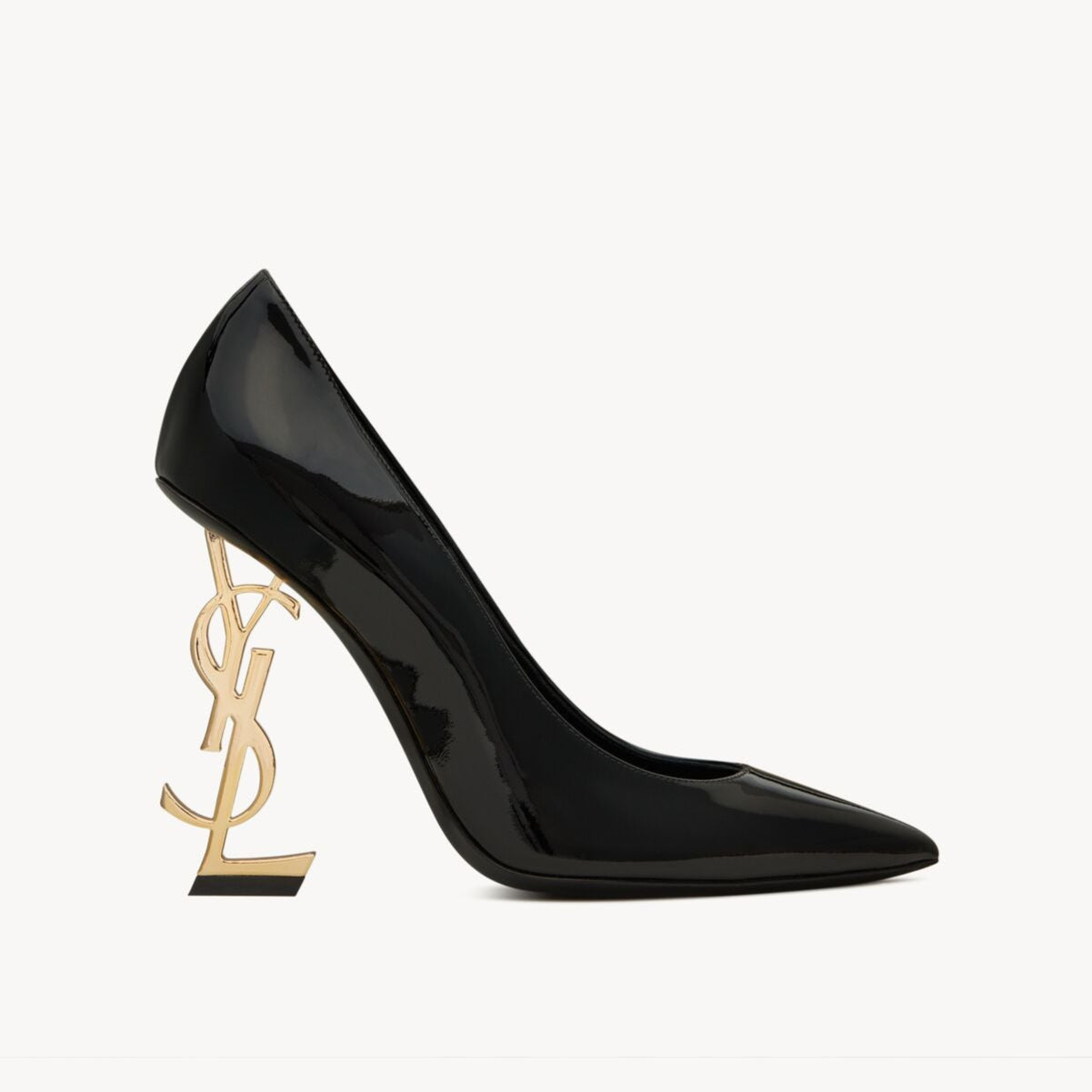 Saint Laurent Opyum Pumps Black Gold