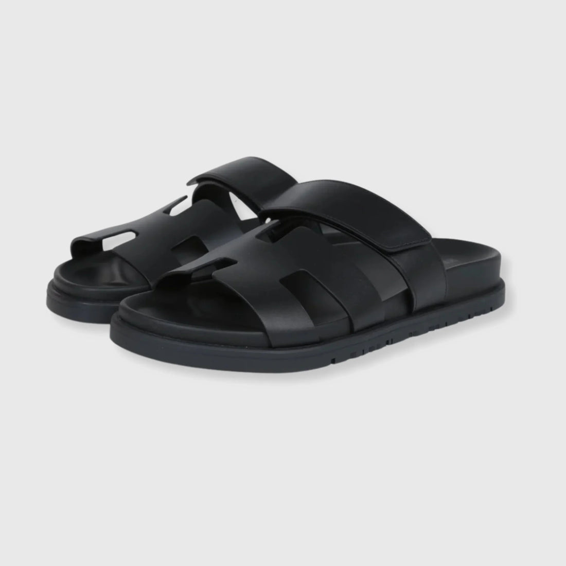 Hermes Chypre Sandals Black