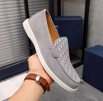 Dior Grey Men's Loafers